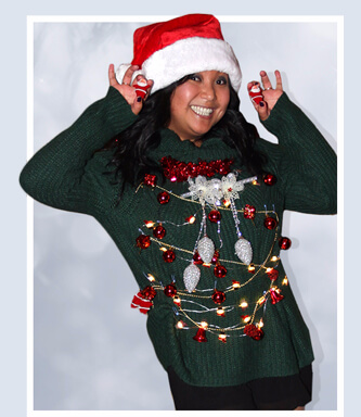 Christine Alon's Holiday Sweater